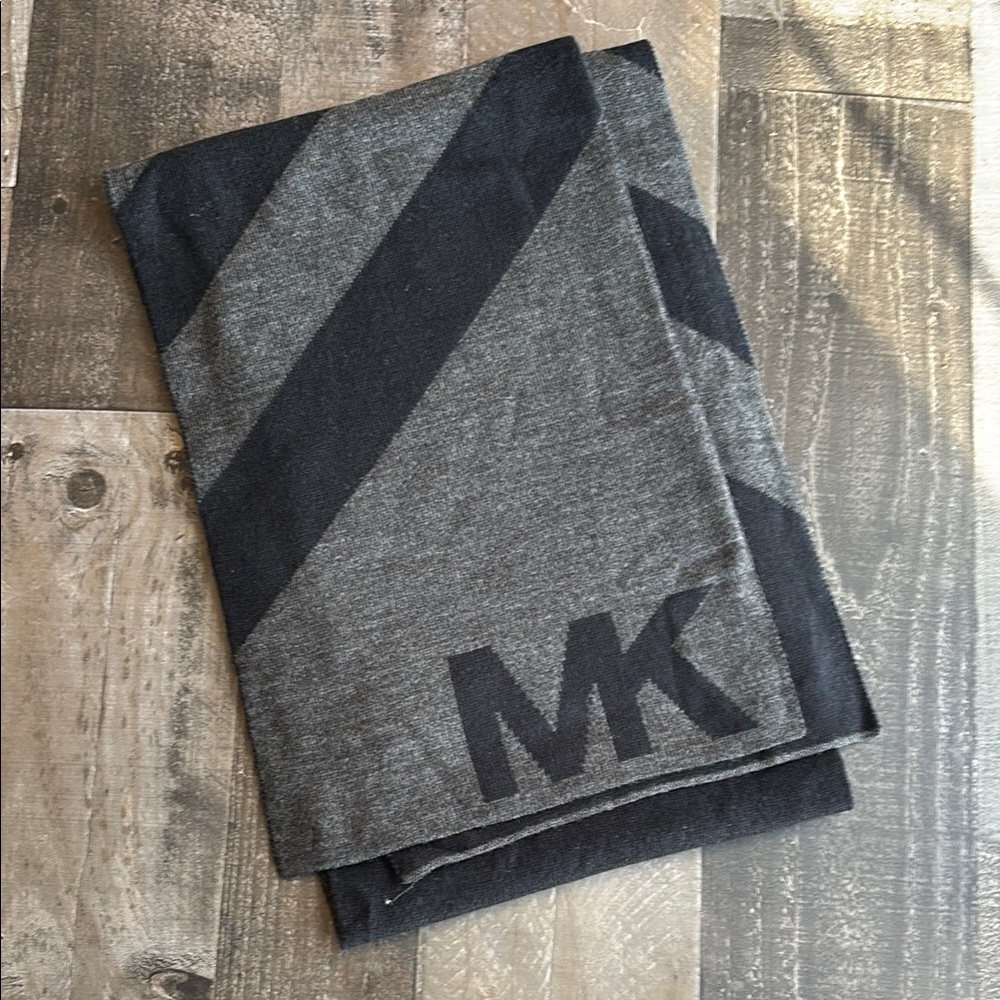 Michael Kors Gray and Black Scarf